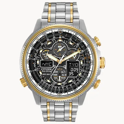 Promaster Navihawk A-T Black Dial Stainless Steel Bracelet JY8034 Promaster Navihawk A-T Black Dial Stainless Steel Bracelet JY8034